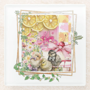 CITRUS PARTY GLASS COASTER