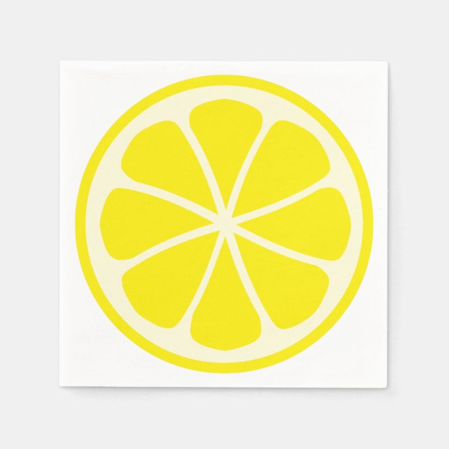 Citrus Party Lemon Napkin (Front)