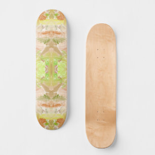 Citrus Pastel Designer Print Repeat Pattern Skateboard