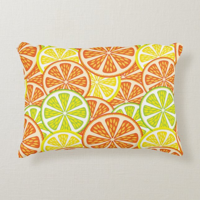 Citrus Pattern 2 Decorative Cushion (Front)