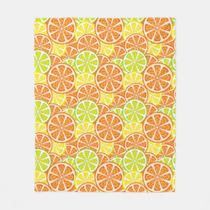Citrus Pattern 2 Fleece Blanket