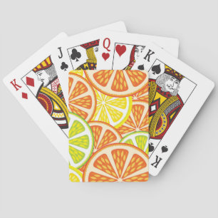 Citrus Pattern 2 Playing Cards