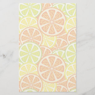 Citrus Pattern 2 Stationery