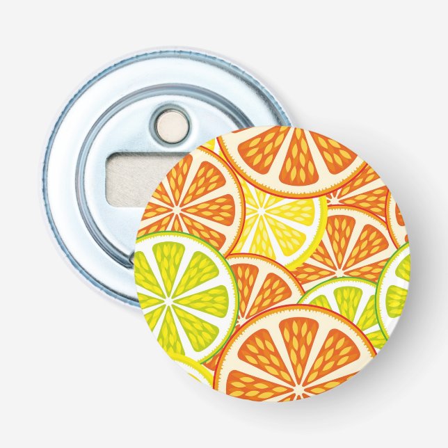 Citrus pattern bottle opener (Front)