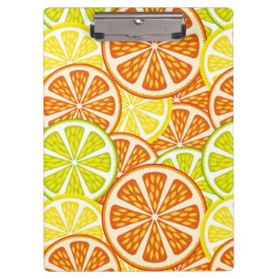Citrus pattern clipboard