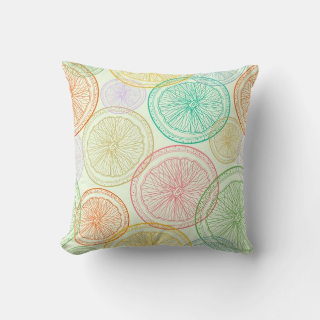 Citrus Pattern Cushion (Front)