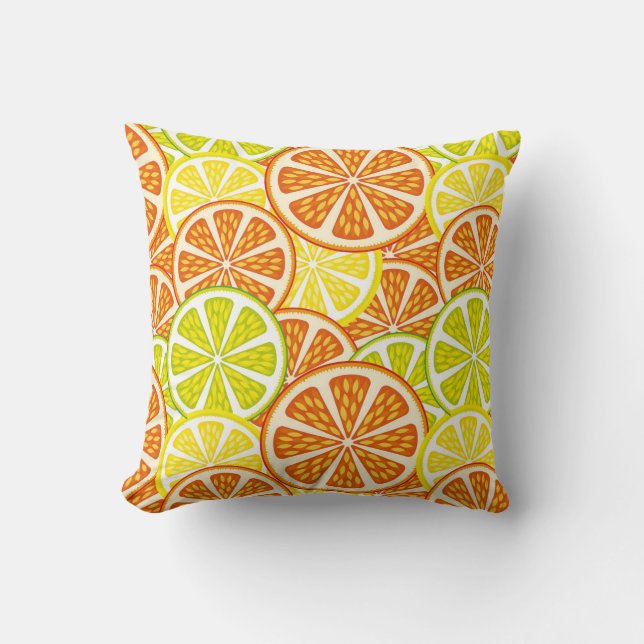 Citrus pattern cushion (Front)