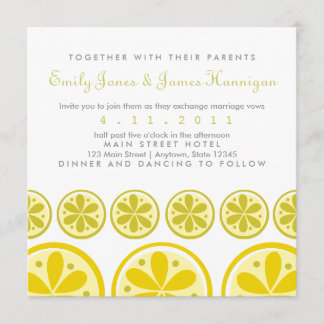 Citrus Pattern Invitation