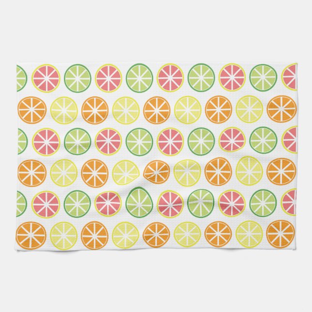 Citrus Pattern Kitchen Towel (Horizontal)
