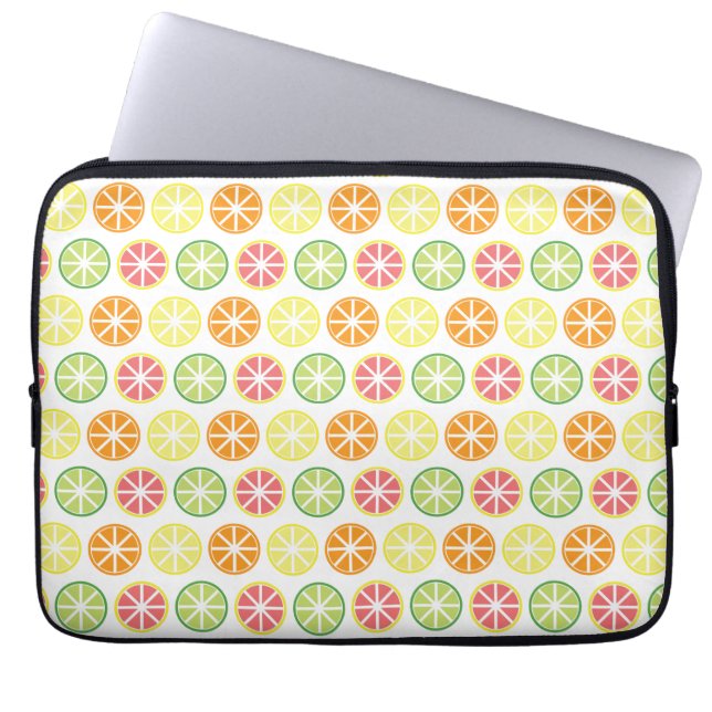 Citrus Pattern Laptop Sleeve (Front)