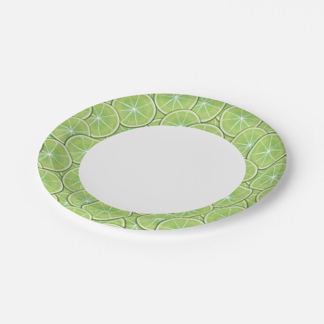 Citrus Pattern Paper Plate (Angled)