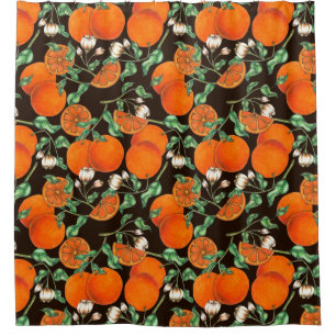 Citrus Pattern Shower Curtain