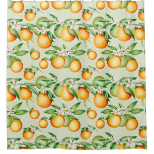 Citrus Pattern Shower Curtain