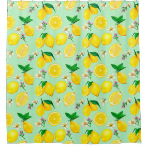 Citrus Pattern Shower Curtain