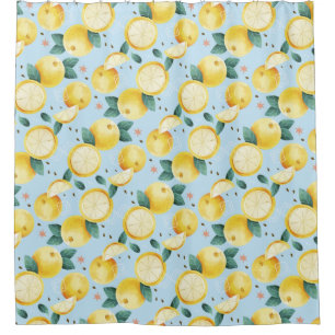 Citrus Pattern Shower Curtain