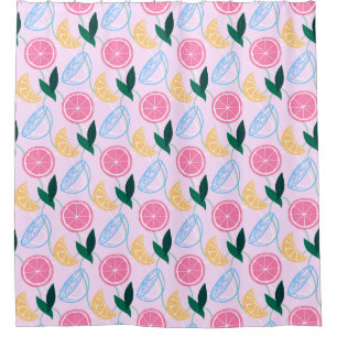 Citrus Pattern Shower Curtain