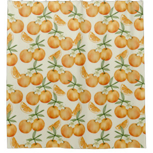 Citrus Pattern Shower Curtain