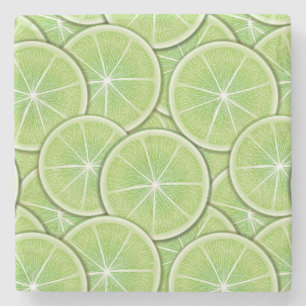 Citrus Pattern Stone Coaster