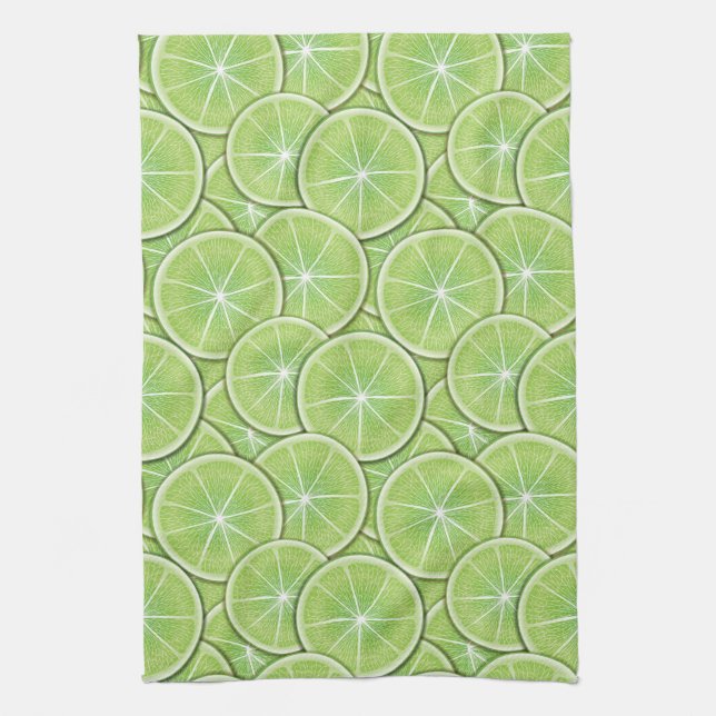 Citrus Pattern Tea Towel (Vertical)