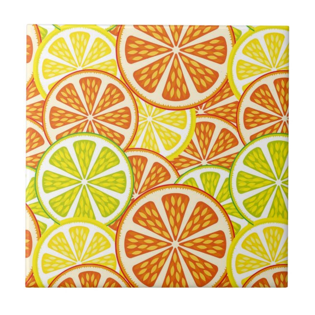 Citrus pattern tile (Front)