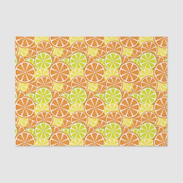 Citrus pattern tissue paper (Front)