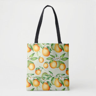 Citrus Pattern Tote Bag
