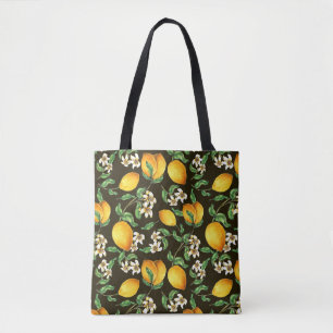 Citrus Pattern Tote Bag