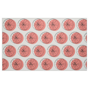 Citrus Pink fabric large print