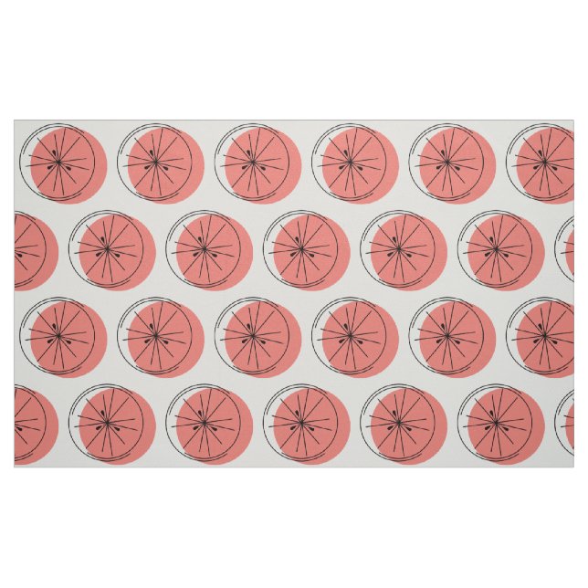 Citrus Pink fabric large print (Fat Quarter)