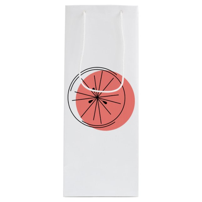 Citrus Pink gift bag wine (Front)