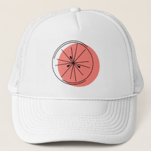 Citrus Pink trucker hat
