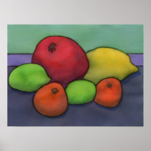 Citrus & Pomegranate Poster