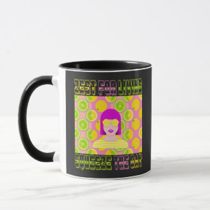 Citrus Pop Art Illustration with Squeeze the Day Mug