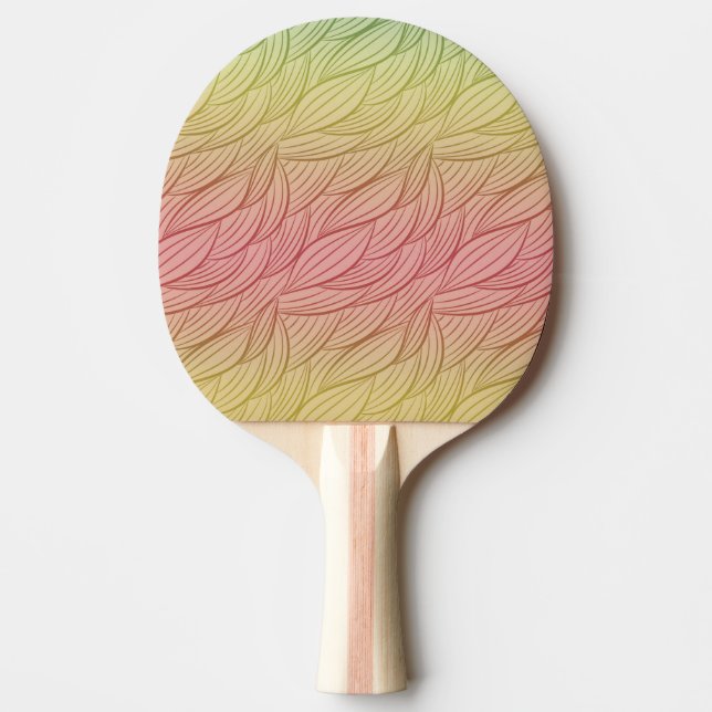 Citrus Punch Ombre Abstract Ping Pong Paddle (Front)