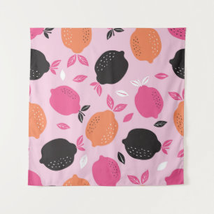 Citrus seamless pattern textile. illustration back tapestry