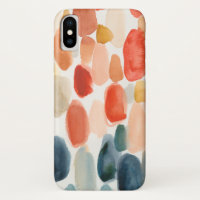 Citrus Season - Coral and Blue Stones