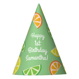 Citrus Slice Birthday Party Hat