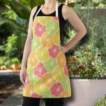 Citrus Slices Apron<br><div class="desc">Apron featuring colourful slices of lemons, limes, oranges and grapefruit. A fun addition to your summer kitchen or give as a gift. MATCHING items in our store.</div>