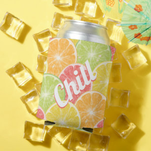 Citrus Slices Chill Can Cooler