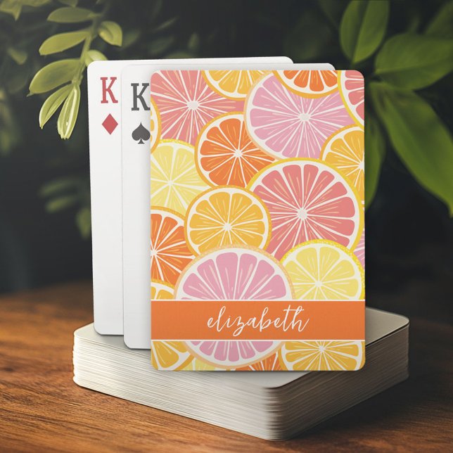 Citrus Slices - Colourful Main Squeeze Playing Cards (Custom Playing Cards)