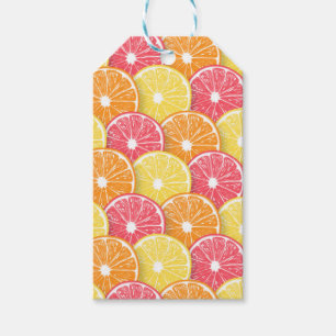 Citrus slices gift tags