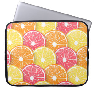 Citrus slices laptop sleeve