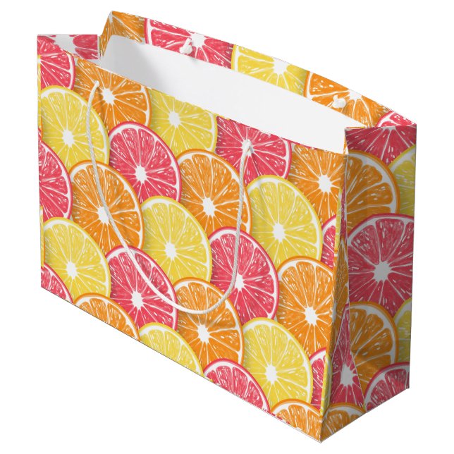 Citrus slices large gift bag (Back Angled)