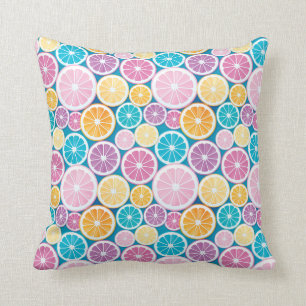 Citrus Slices Pattern Cushion