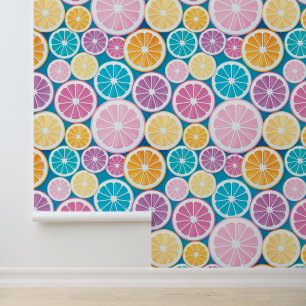 Citrus Slices Pattern Wallpaper