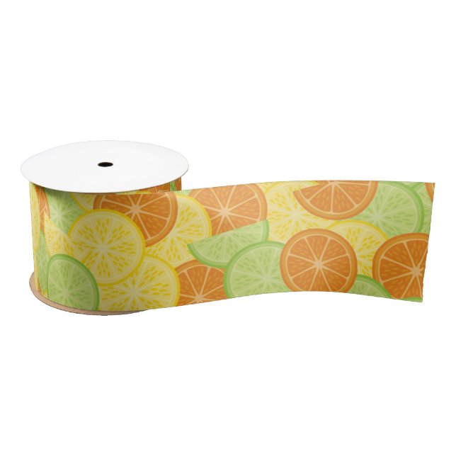 Citrus Slices Satin Ribbon (Spool)