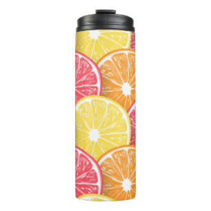 Citrus slices thermal tumbler