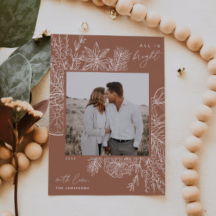 Citrus & Spice   All is Bright Photo Holiday Card