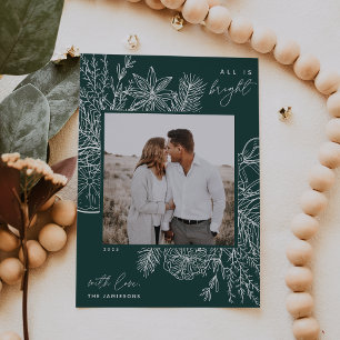 Citrus & Spice   All is Bright Photo Holiday Card