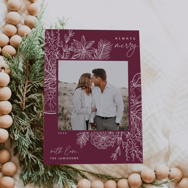 Citrus & Spice | Always Merry Photo Holiday Card (Creator Uploaded)